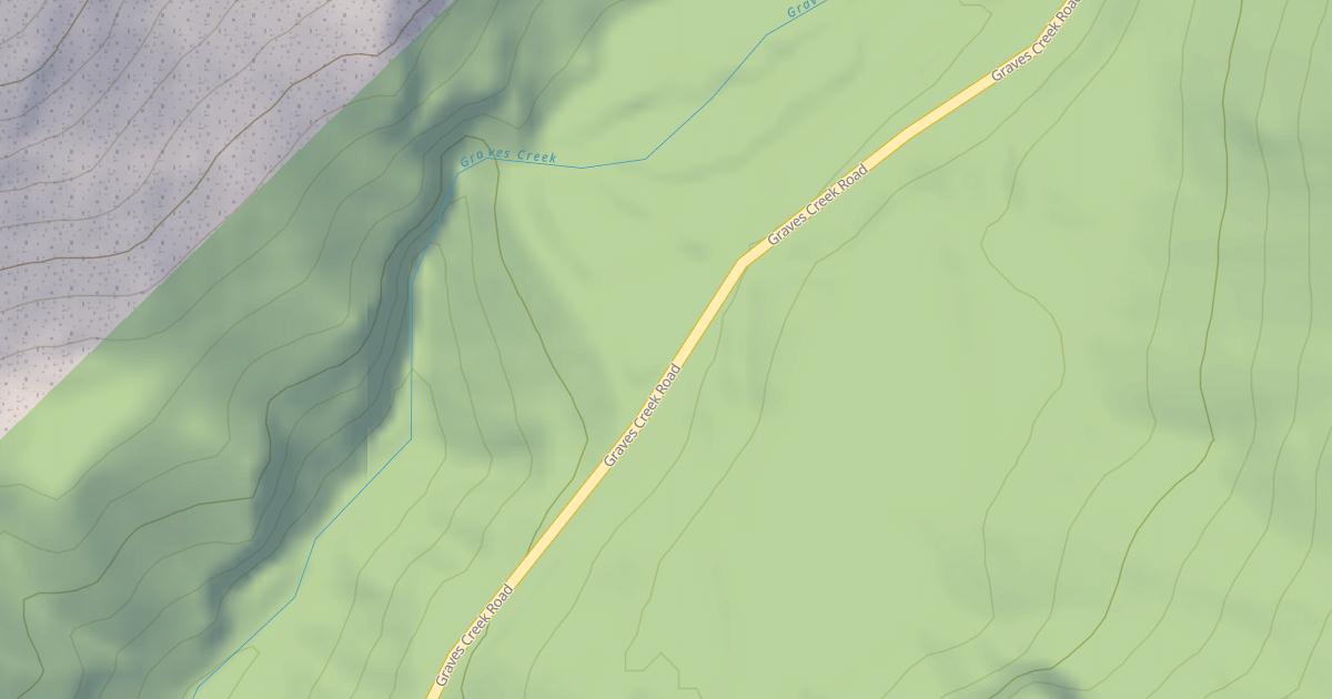 Map preview of GRAVES CREEK FALLS