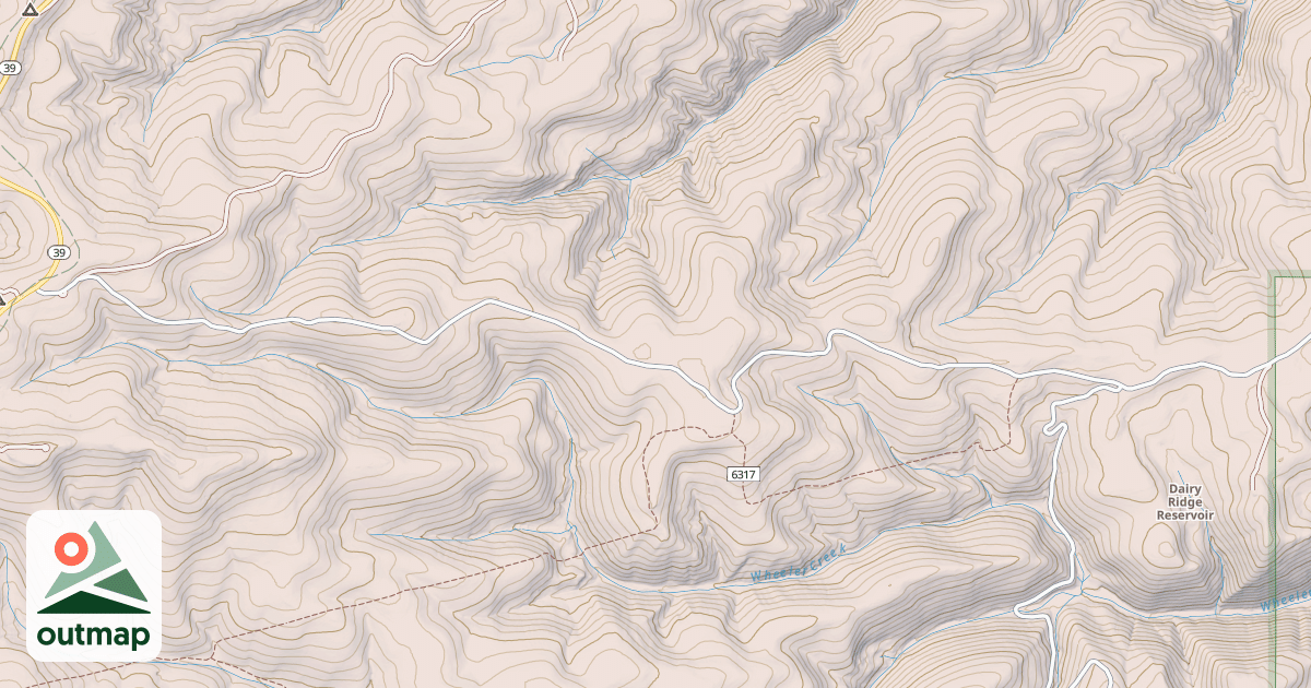 Map of DAIRY RIDGE