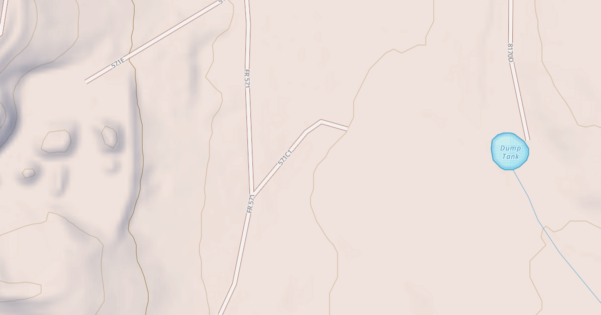 Map preview of USFS National Forest System Roads {8E79933B-E886-4F44-B424-214CD61384C9}