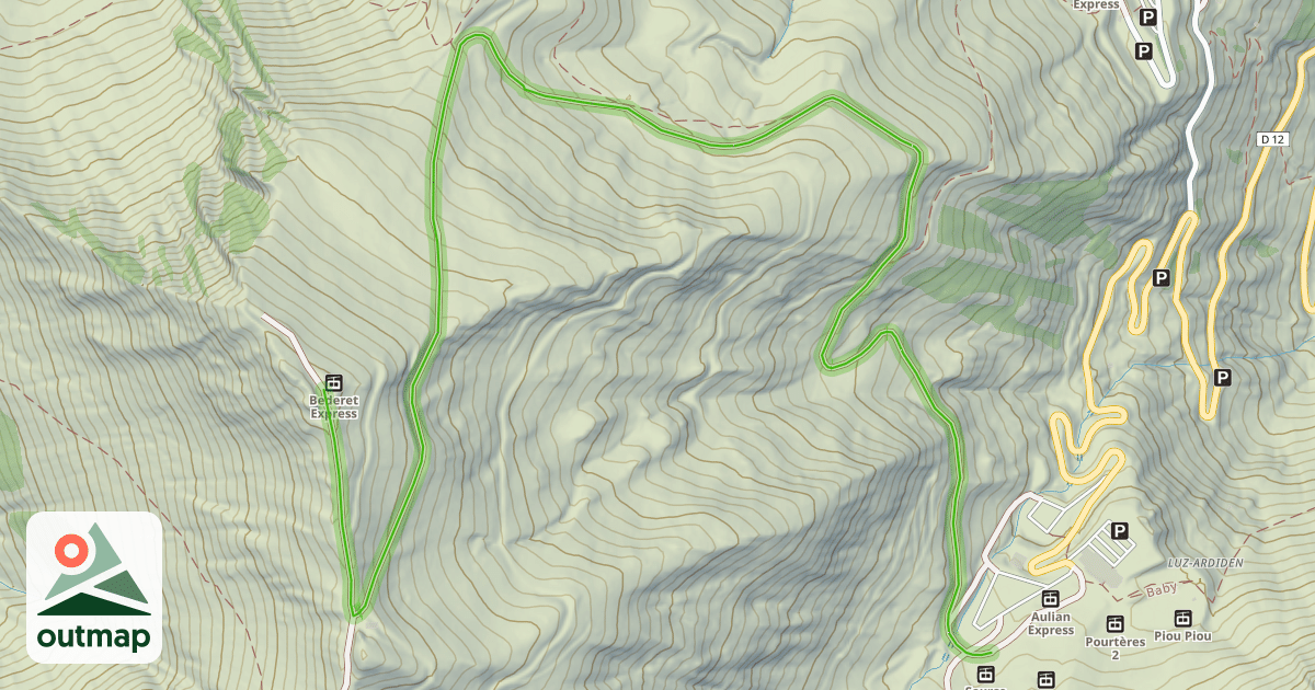Map of La Belle Bleue