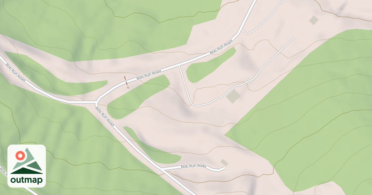 Map of Mt. Van Hoevenberg Olympic Bobsled Run