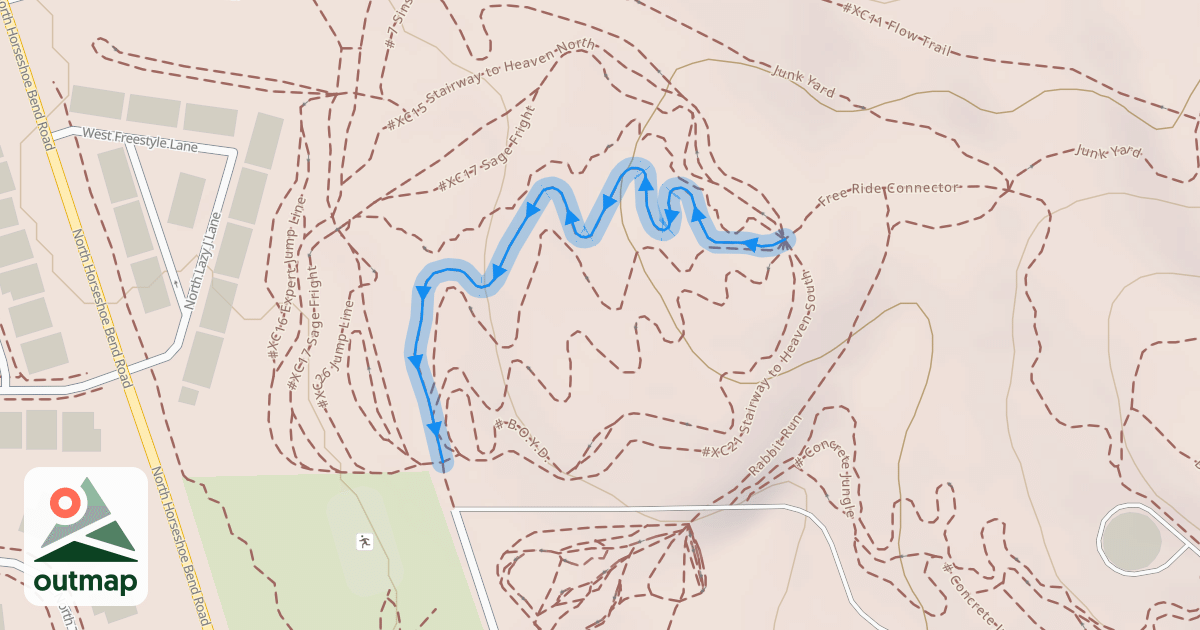 Map of #XC18 Feeling Lucky