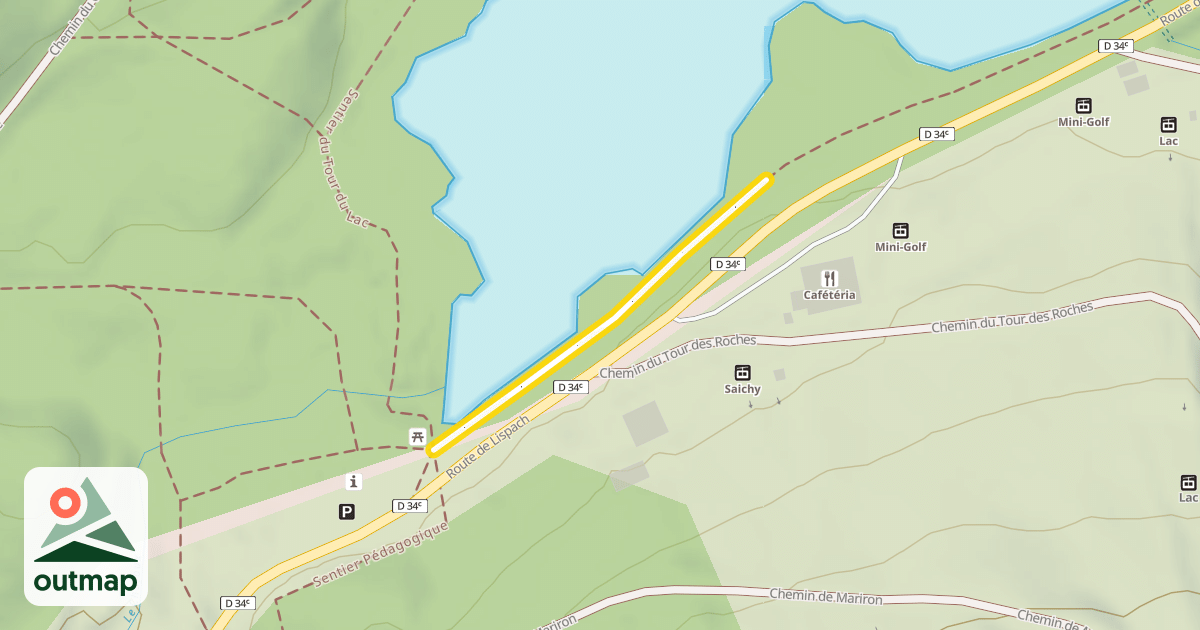 Map of Sentier du Tour du Lac
