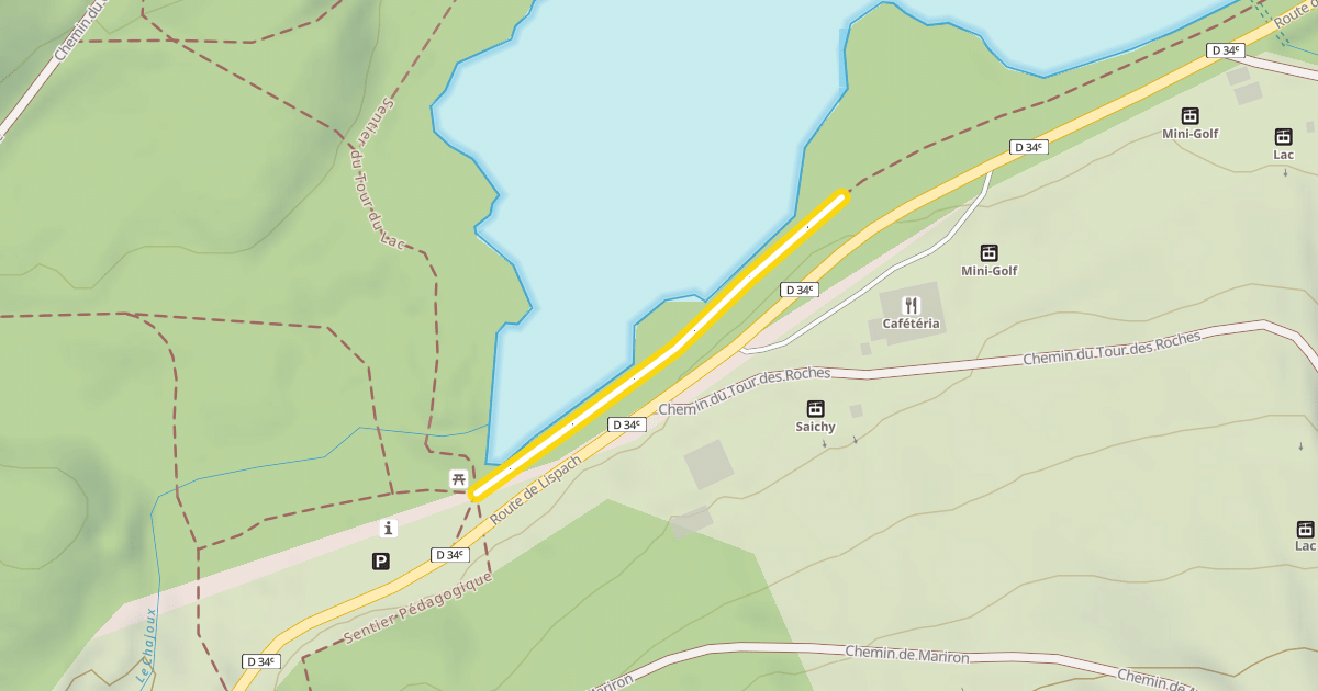 Map preview of Sentier du Tour du Lac