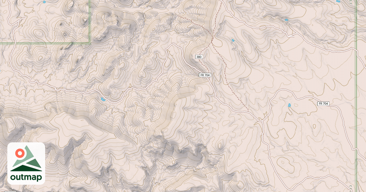 Map of SOUTH DEER CREEK