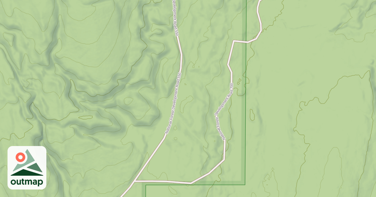 Map of USFS Motor Vehicle Use Map Roads {66823B24-FFD4-4994-8392-7E0F93760B07}