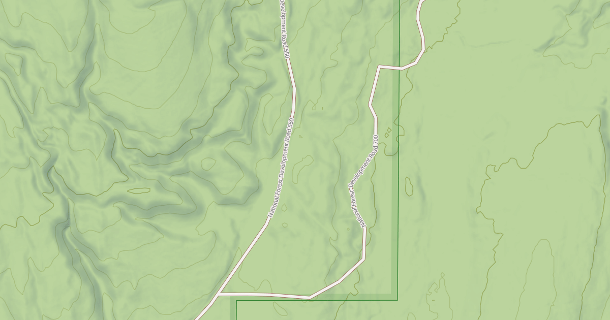Map preview of USFS Motor Vehicle Use Map Roads {66823B24-FFD4-4994-8392-7E0F93760B07}