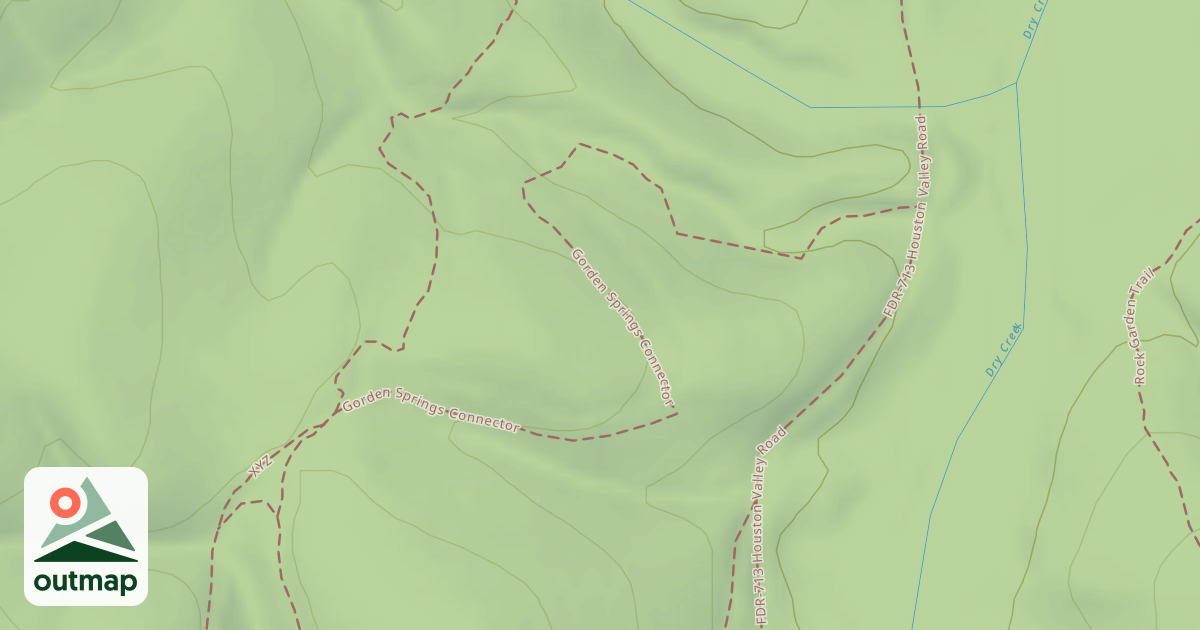 Map of USFS Motor Vehicle Use Map Trails 15950