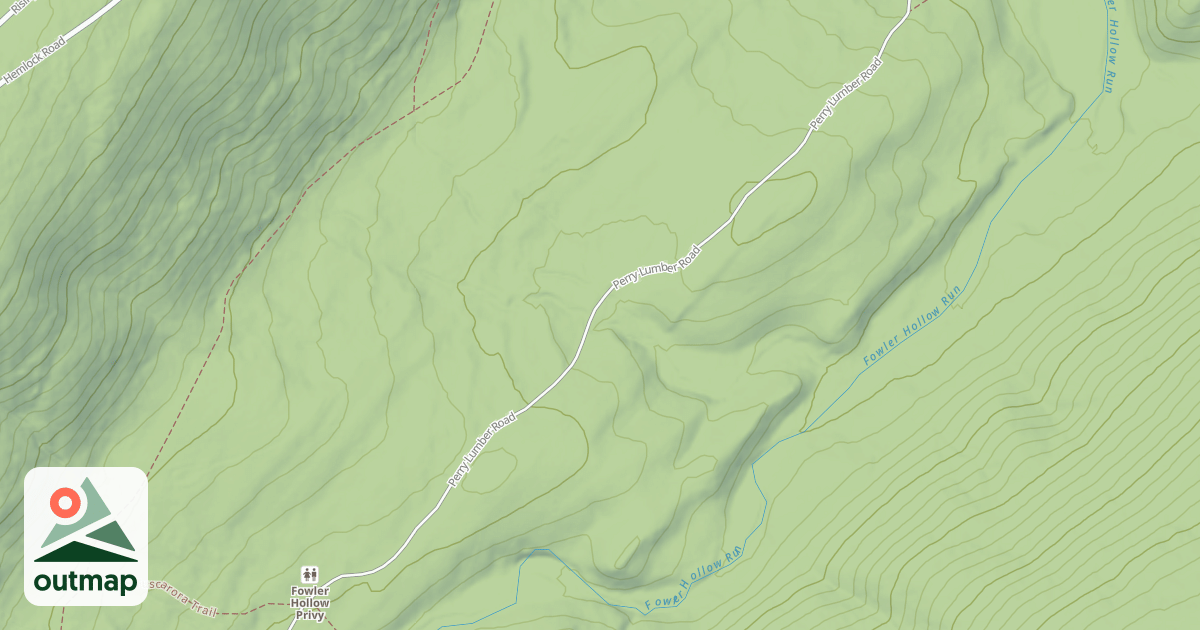 Map of Fowlers Hollow Trails