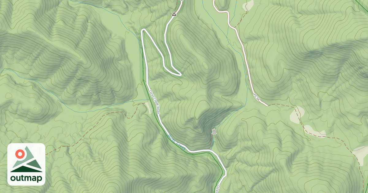 Map of DICKS CREEK