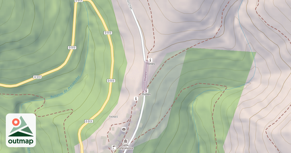Map of Thines