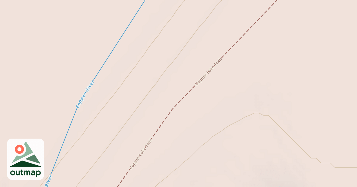 Map of Copper Lake Trail