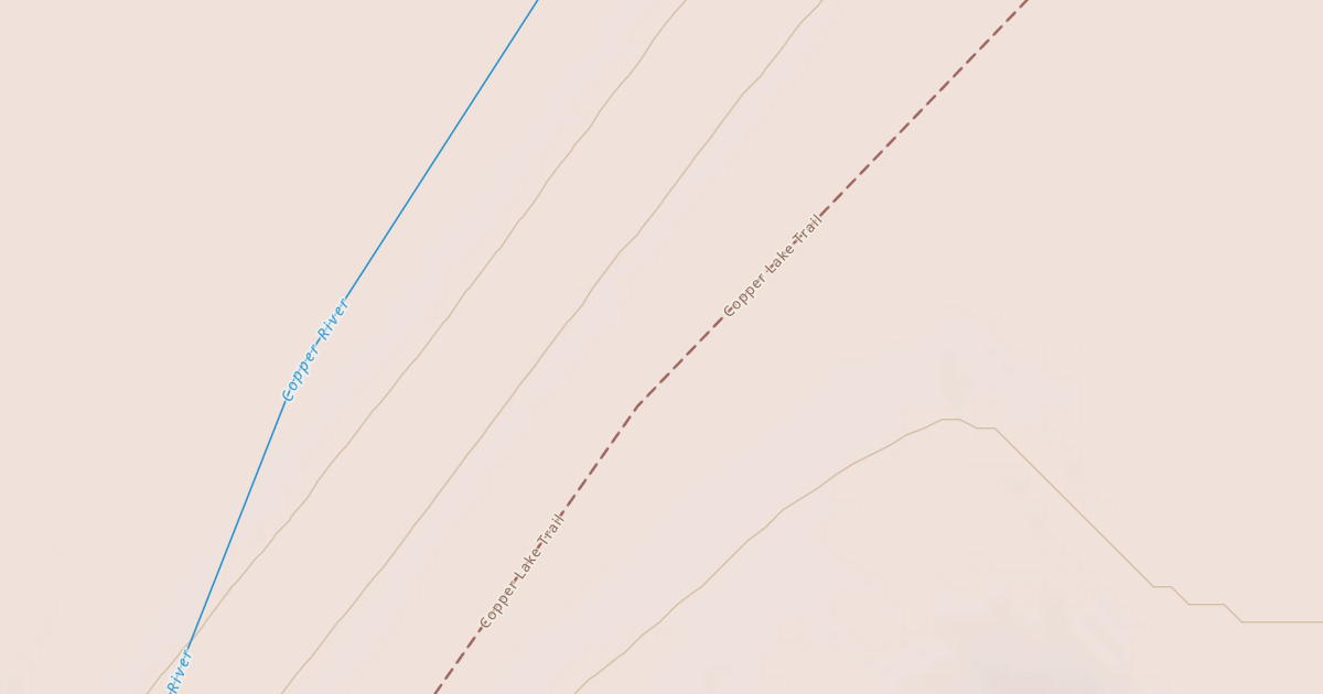 Map preview of Copper Lake Trail