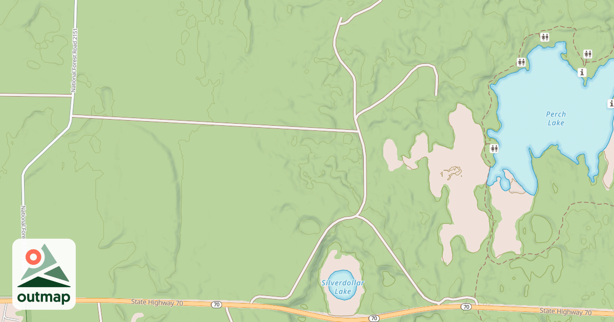Map of SILVER DOLLAR ROAD