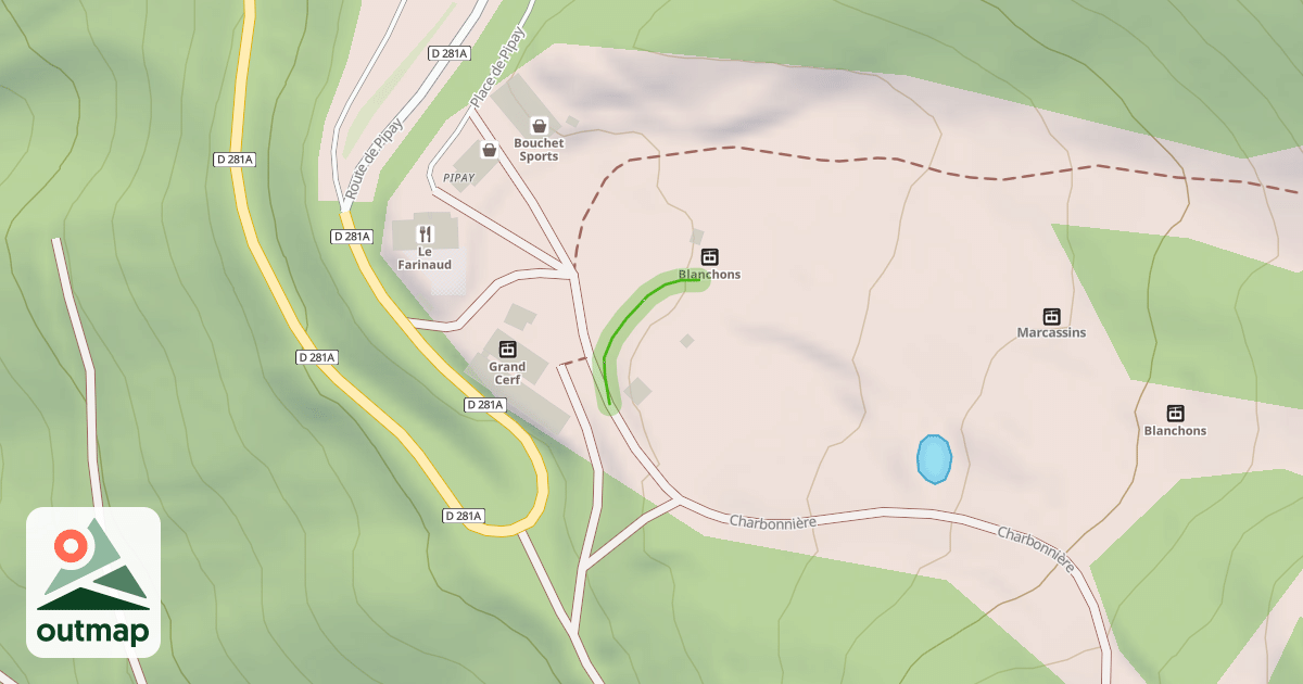 Map of Charbonnière