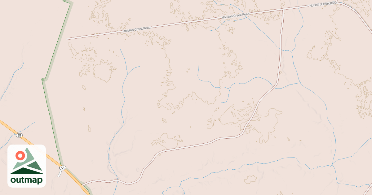 Map of HOLSTON CREEK