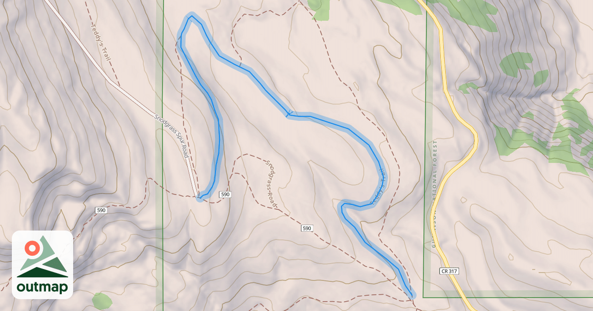 Map of Teddy's Trail