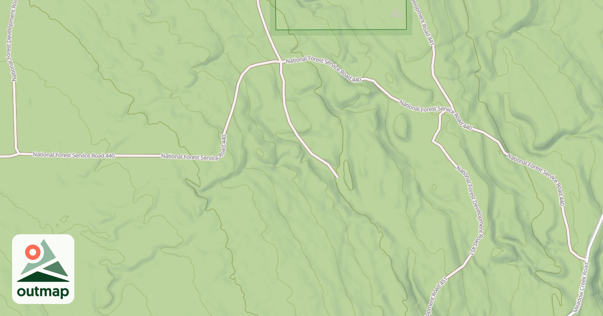 Map of EAST HUCKLEBERRY
