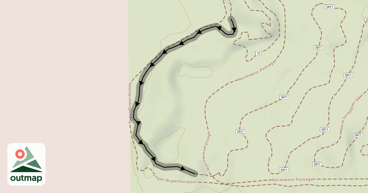 Map of Hard Scrabble - SR 10