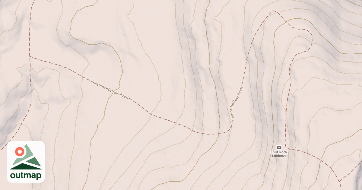 Map of Pelnor Hollow Trail