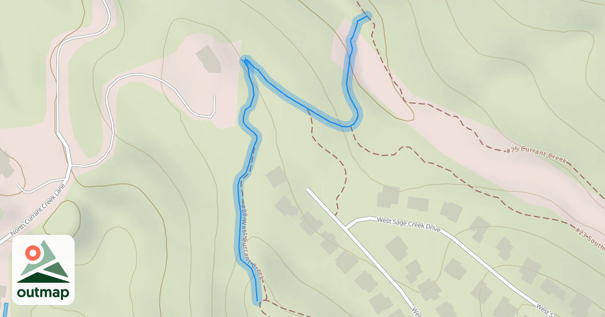 Map of W. Currant Creek