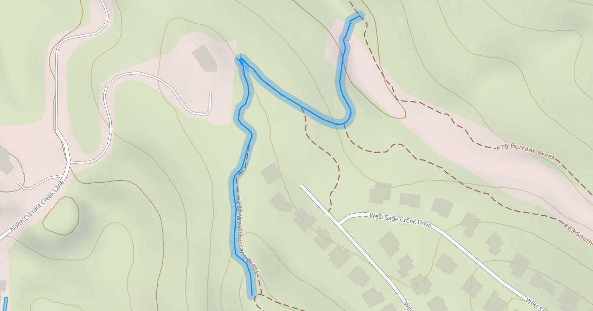 Map preview of W. Currant Creek