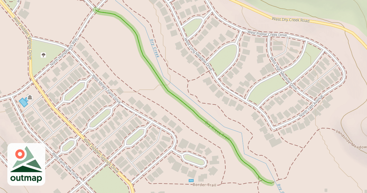 Map of Dry Creek Trail