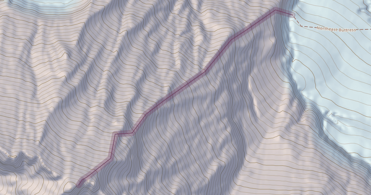 Map preview of Northeast Buttress
