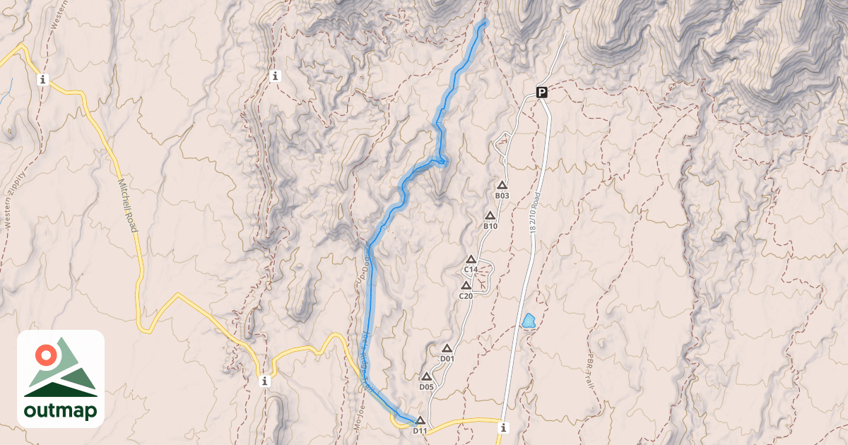 Map of Joe's Ridge Trail