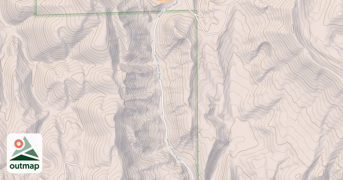 Map of WOOD CANYON