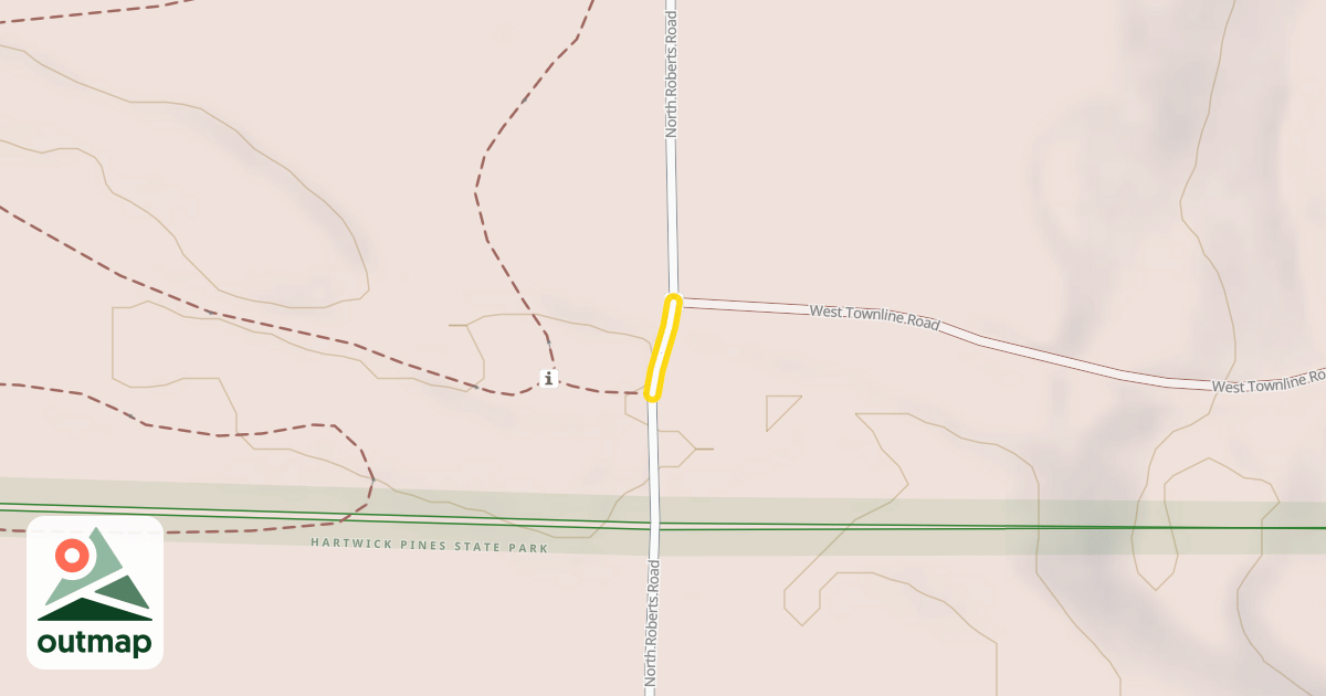 Map of North Roberts Road