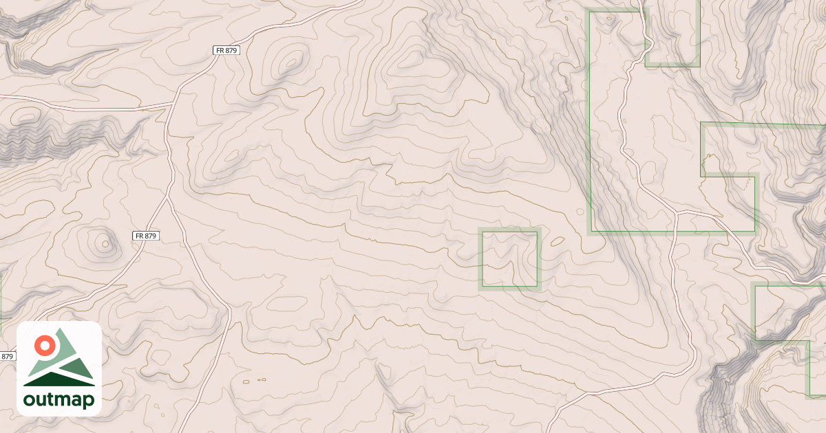 Map of BATTLE CREEK SPUR 1G