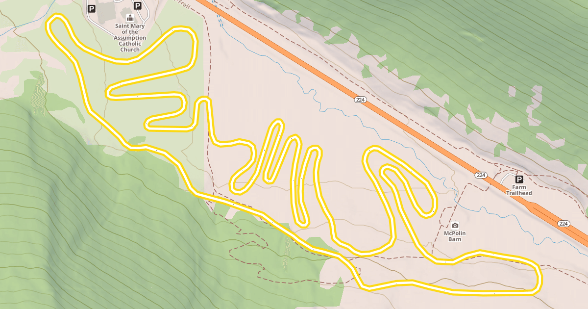 Map preview of Farm Loop Nordic Trail