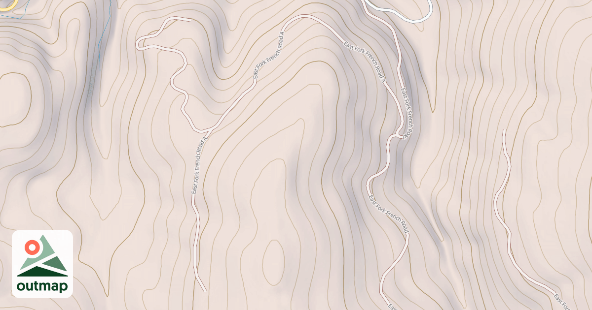 Map of EAST FORK FRENCH A