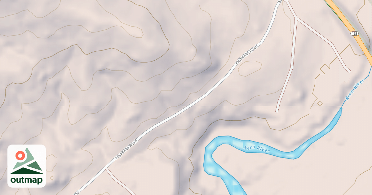 Map of 16070 Keyesville/blk Gulch Usgs Lake Isabel N