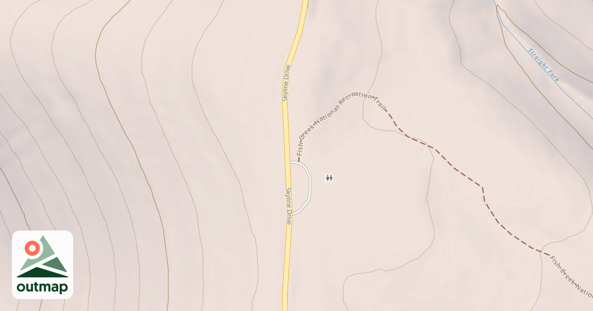 Map of FISH CREEK TRAIL HEAD PARKING