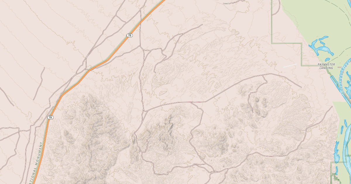 Map preview of BLM National GTLF Public Motorized Roads de204d45-5694-4f62-9279-a8be69a441a6