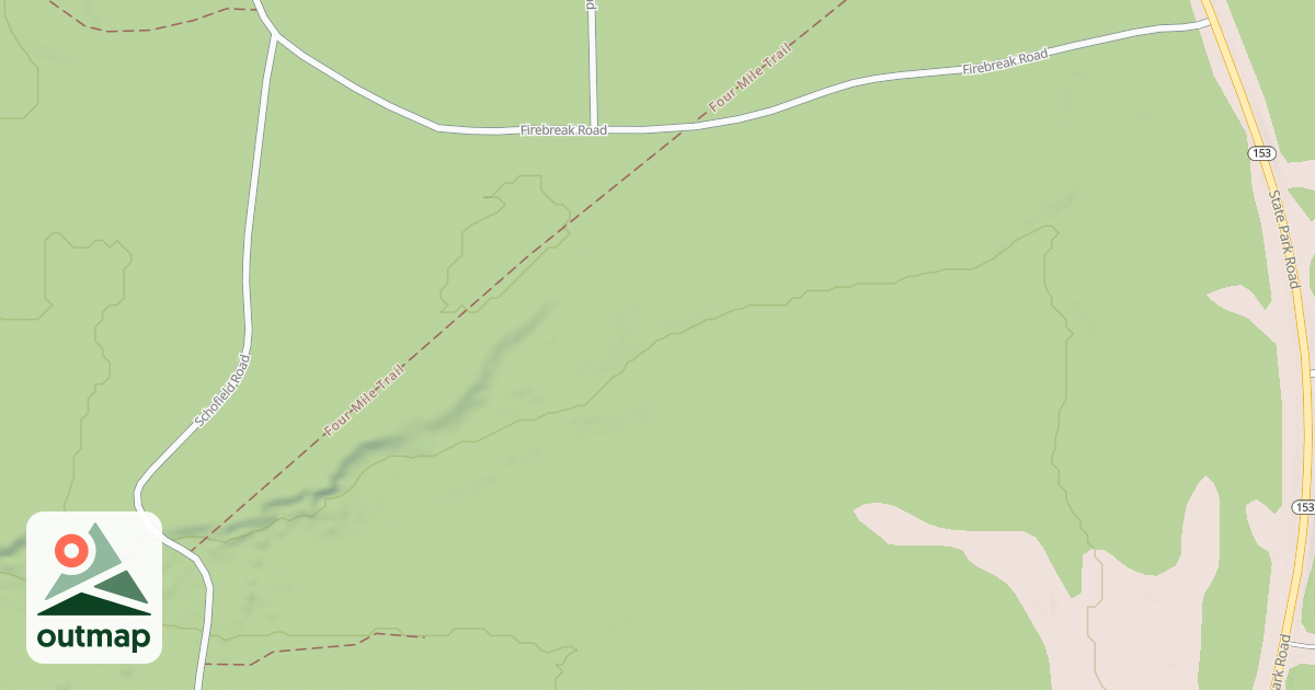 Map of S.B. Elliott State Park Snowmobile Trails
