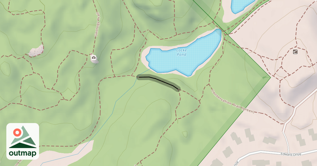 Map of Conservation Trail (green)