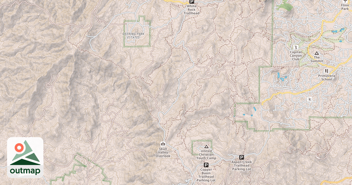 Map of THUMB BUTTE LOOP