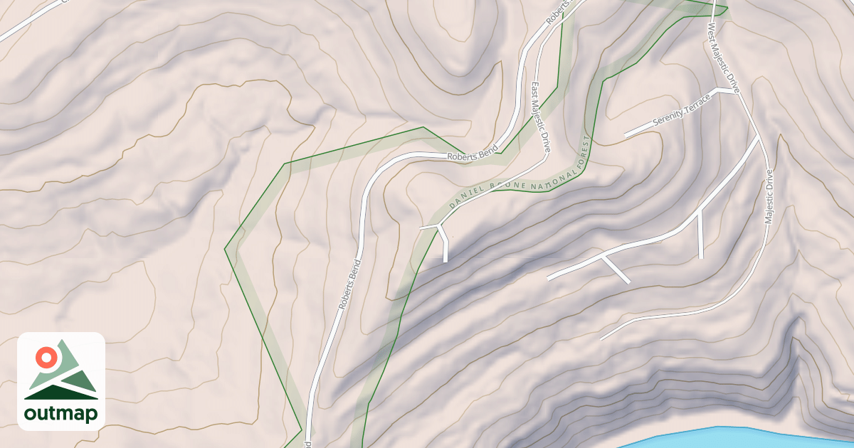 Map of ROBERTS BEND