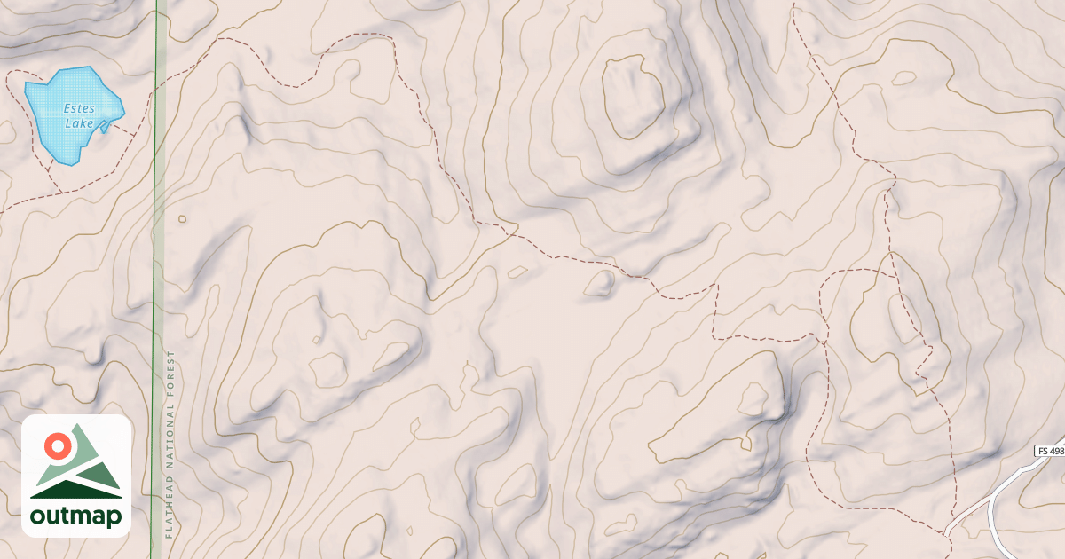 Map of USFS Motor Vehicle Use Map Trails 5024