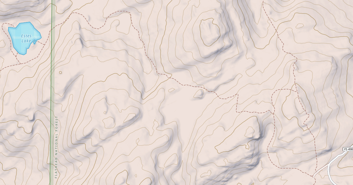 Map preview of USFS Motor Vehicle Use Map Trails 5024
