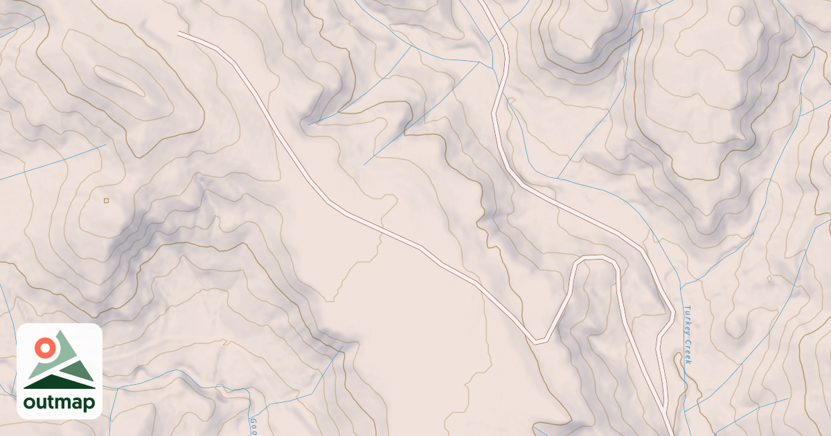 Map of SOUTH TURKEY CRK