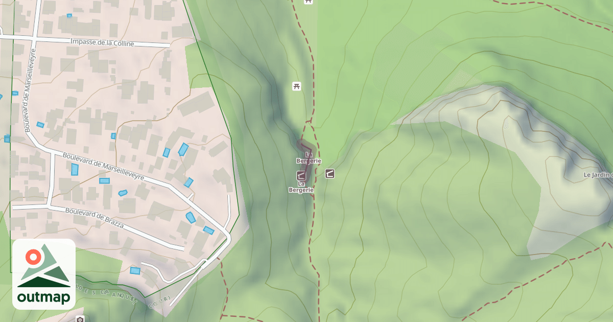 Map of La Bergerie