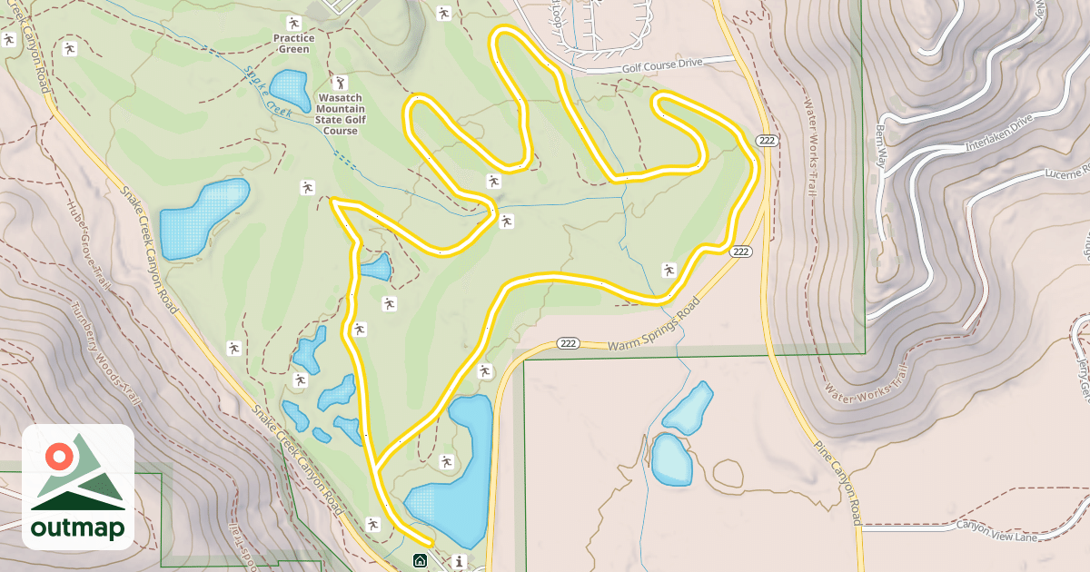 Map of Lake Course Nordic Track