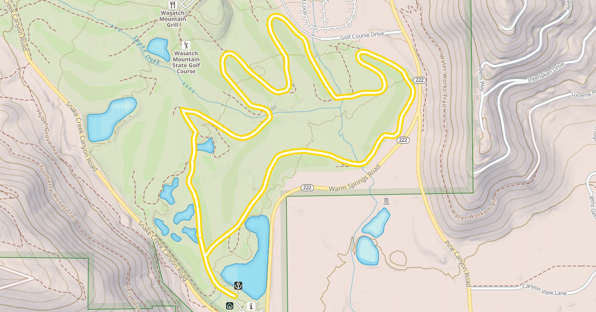 Map preview of Lake Course Nordic Track