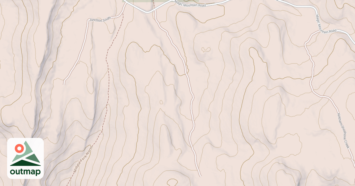 Map of POWER LINE ROAD