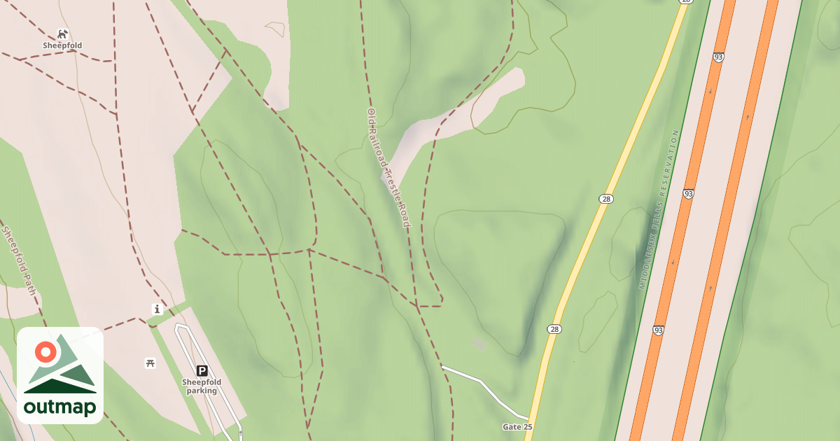 Map of Mountain Bike