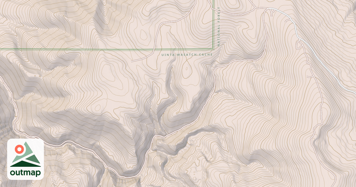 Map of CIRCLE-MAIN CANYON